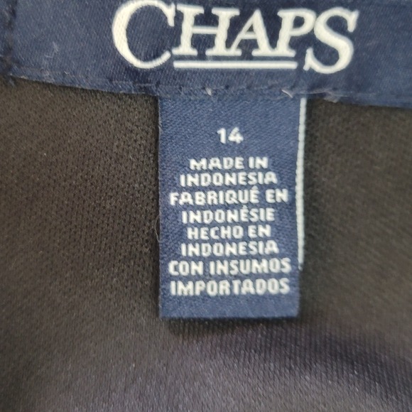 Chaps‎ Ralph Lauren Womans Dress Size 14 Black Lace Side Zipper Cocktail Party - Picture 3 of 11